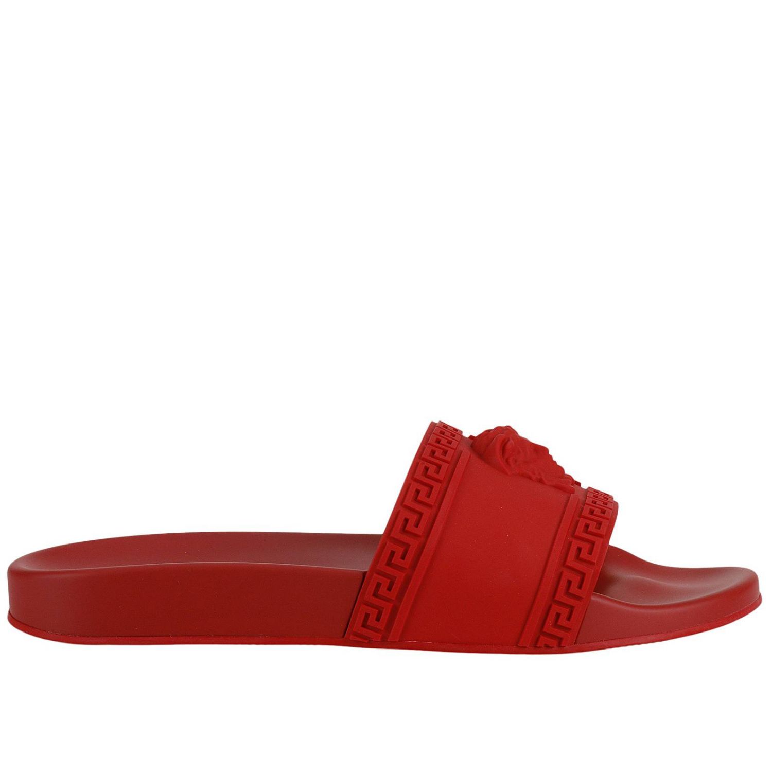 Versace Outlet: Shoes men - Red | Sandals Versace DSU5883 DGO9G GIGLIO.COM