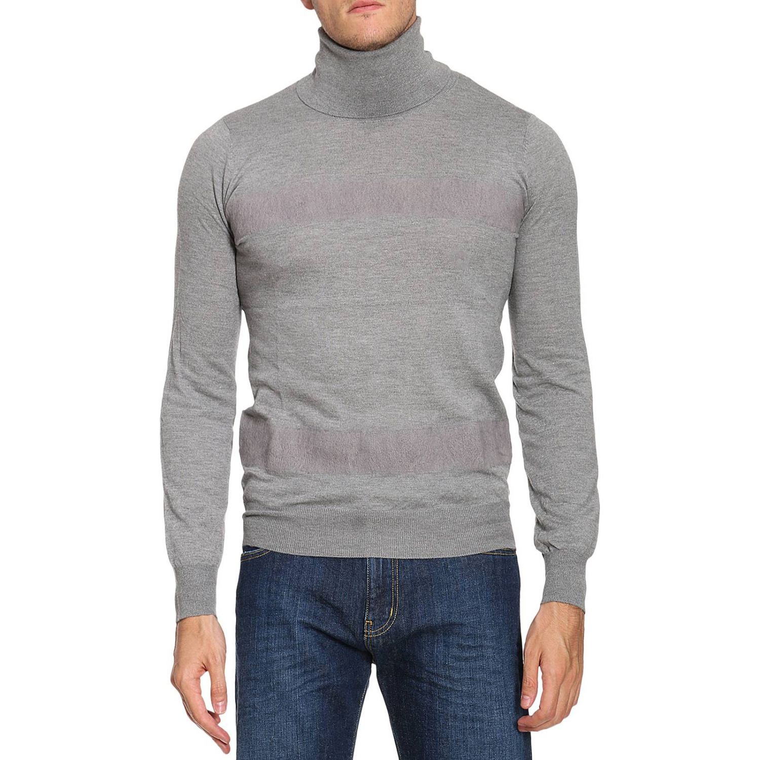 Patrizia Pepe Outlet: Sweater men | Sweater Patrizia Pepe Men Grey ...
