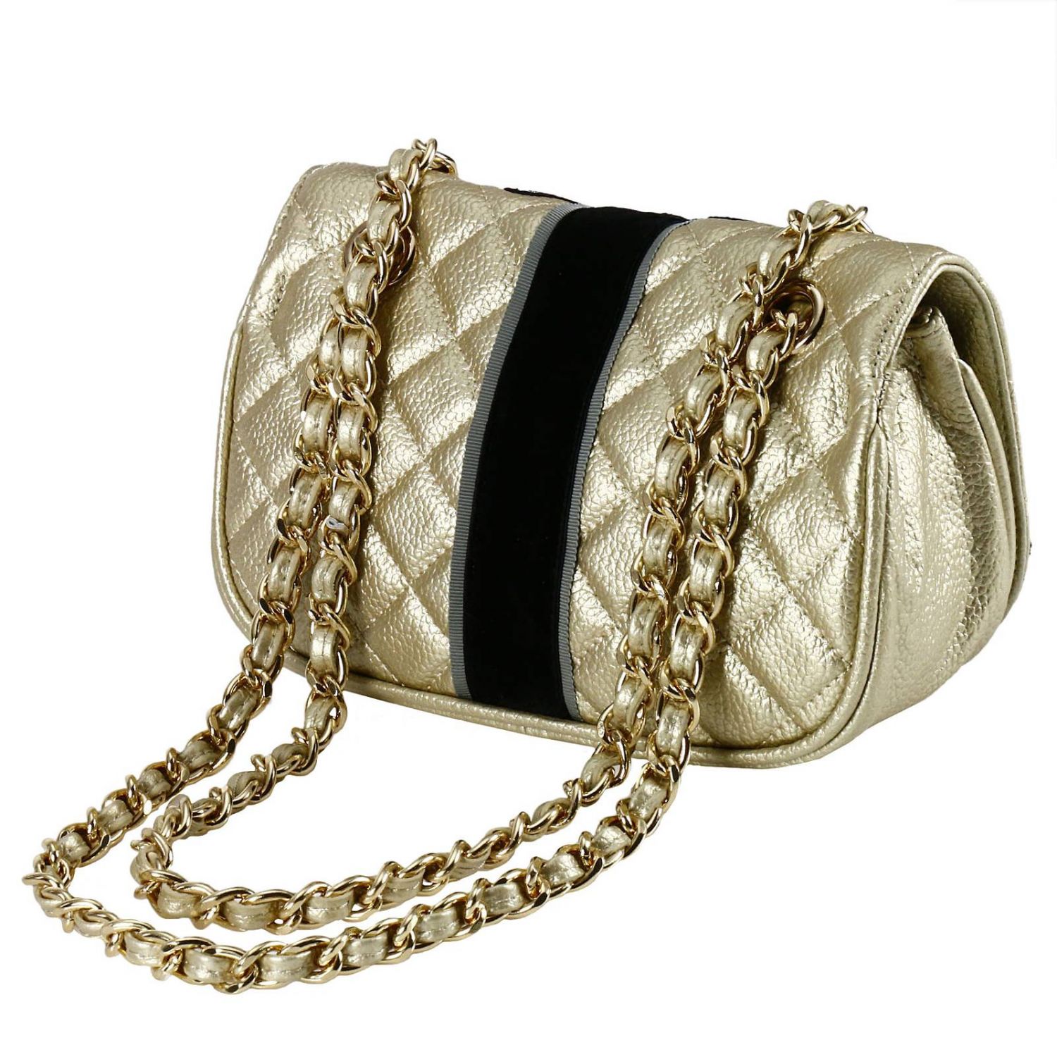 Mia Bag Outlet: Bolso de hombro mujer - Oro | Bandolera Mia Bag 17317  GIGLIO.COM