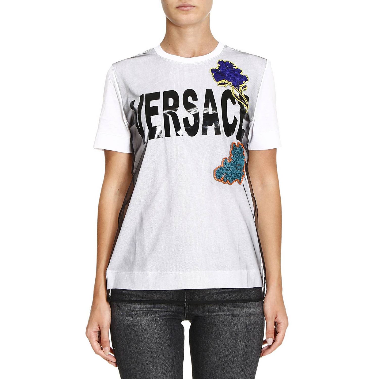 Versace Outlet Tshirt women TShirt Versace Women White TShirt