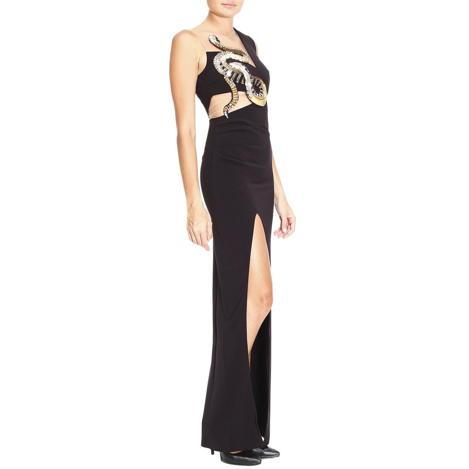 Elisabetta Franchi Outlet: Dress women - Black | Dress Elisabetta Franchi  AB128 77E2 GIGLIO.COM
