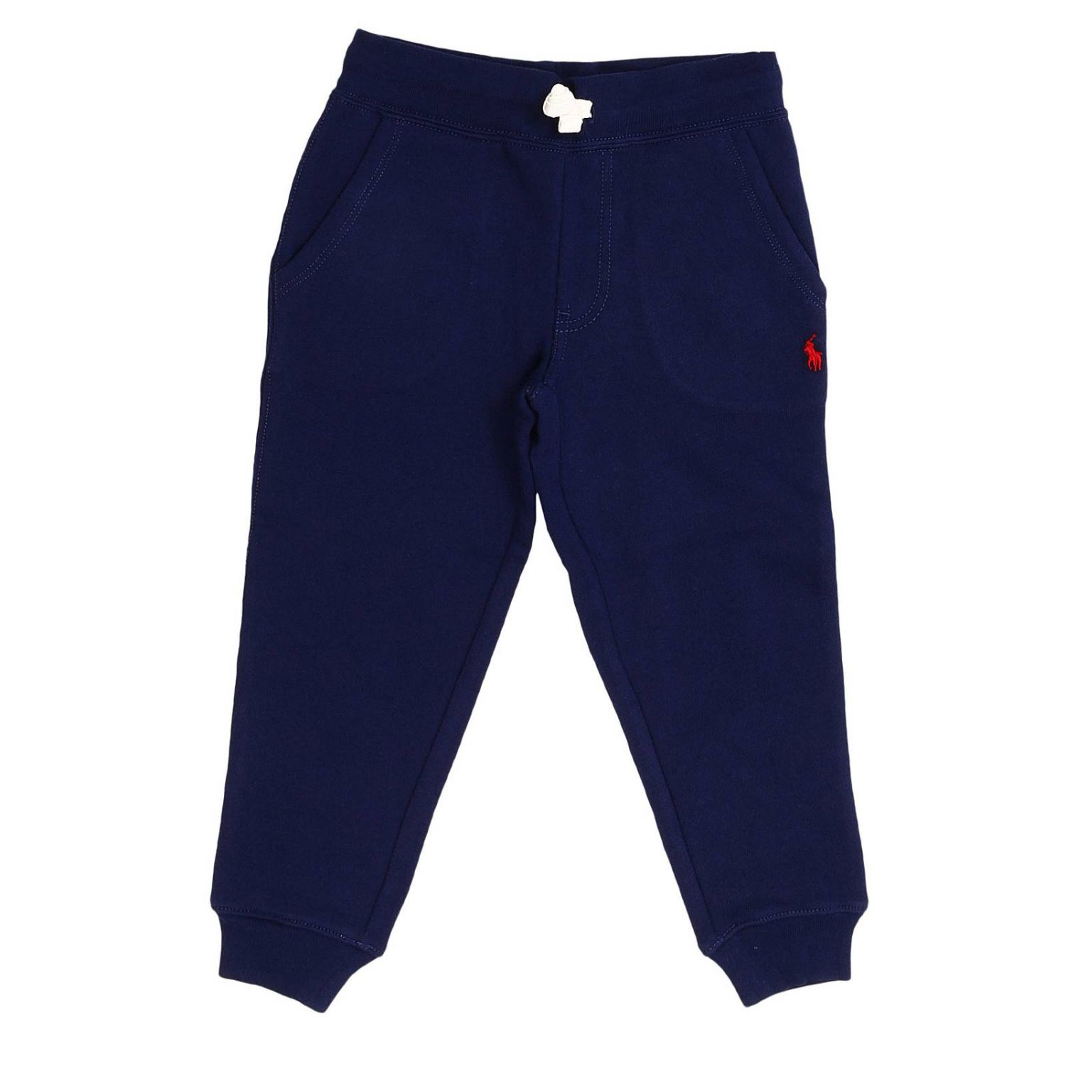 Polo Ralph Lauren Toddler Outlet Pantalone Jogging con polsini coulisse e logo ricamato a