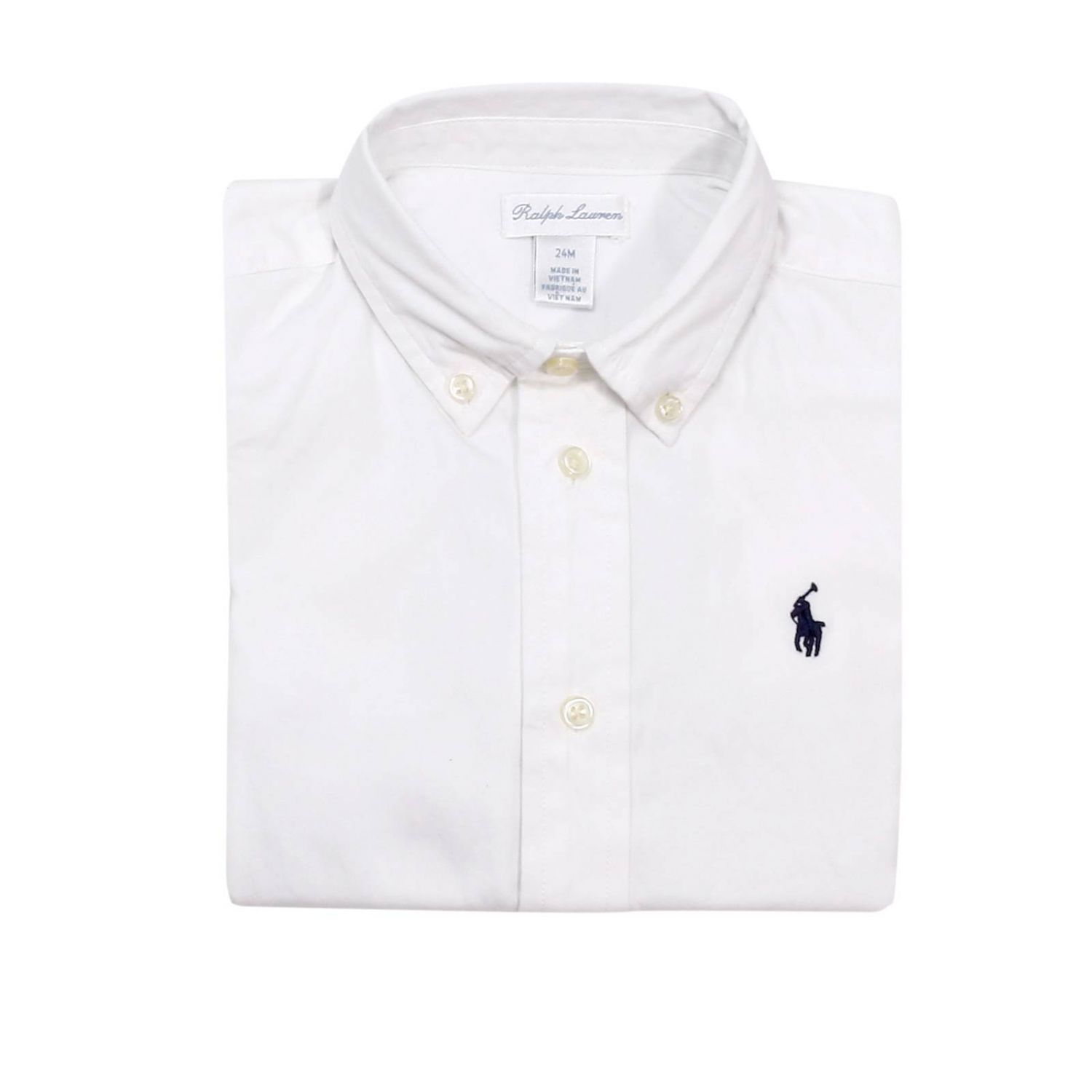 baby white ralph lauren shirt