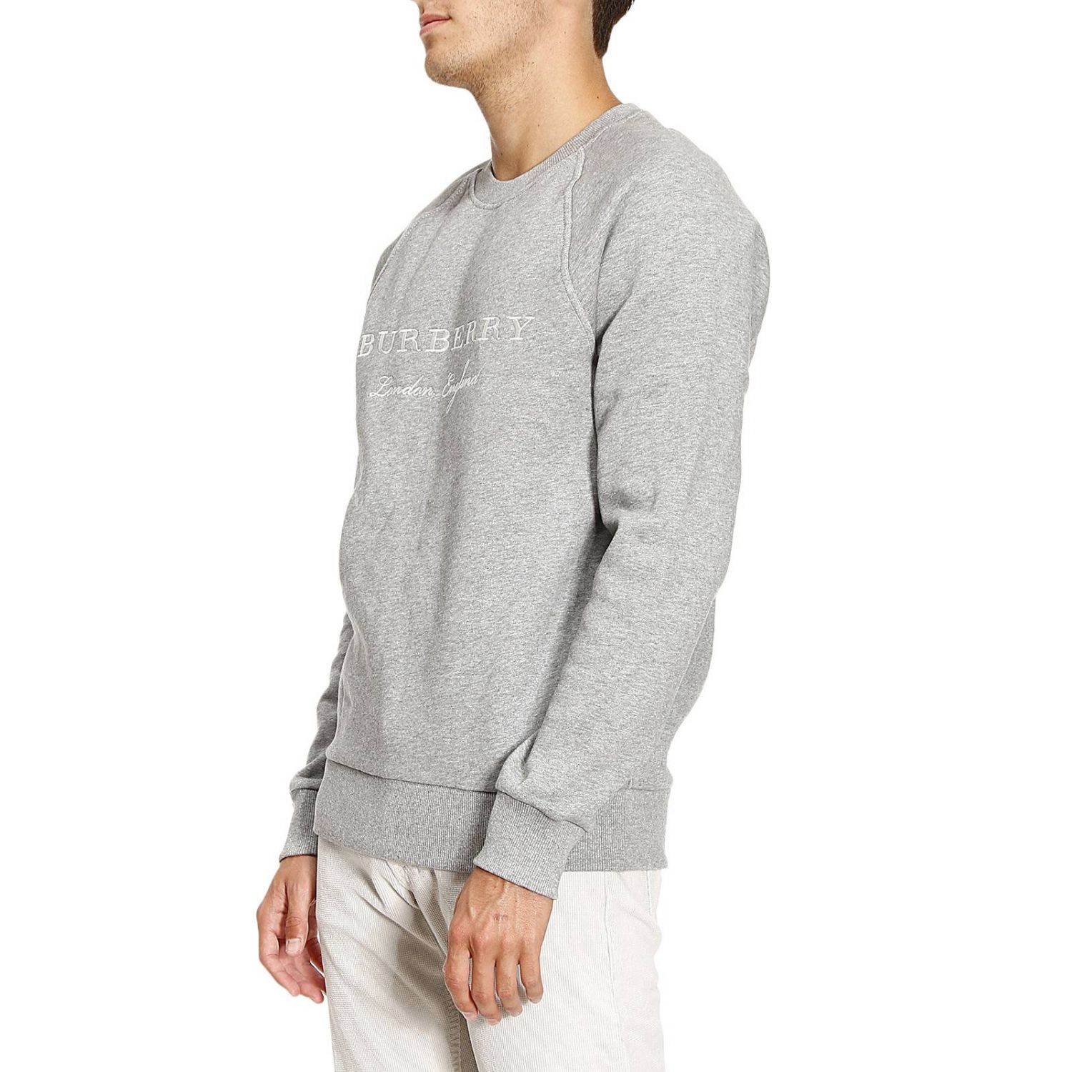 grey burberry jumper