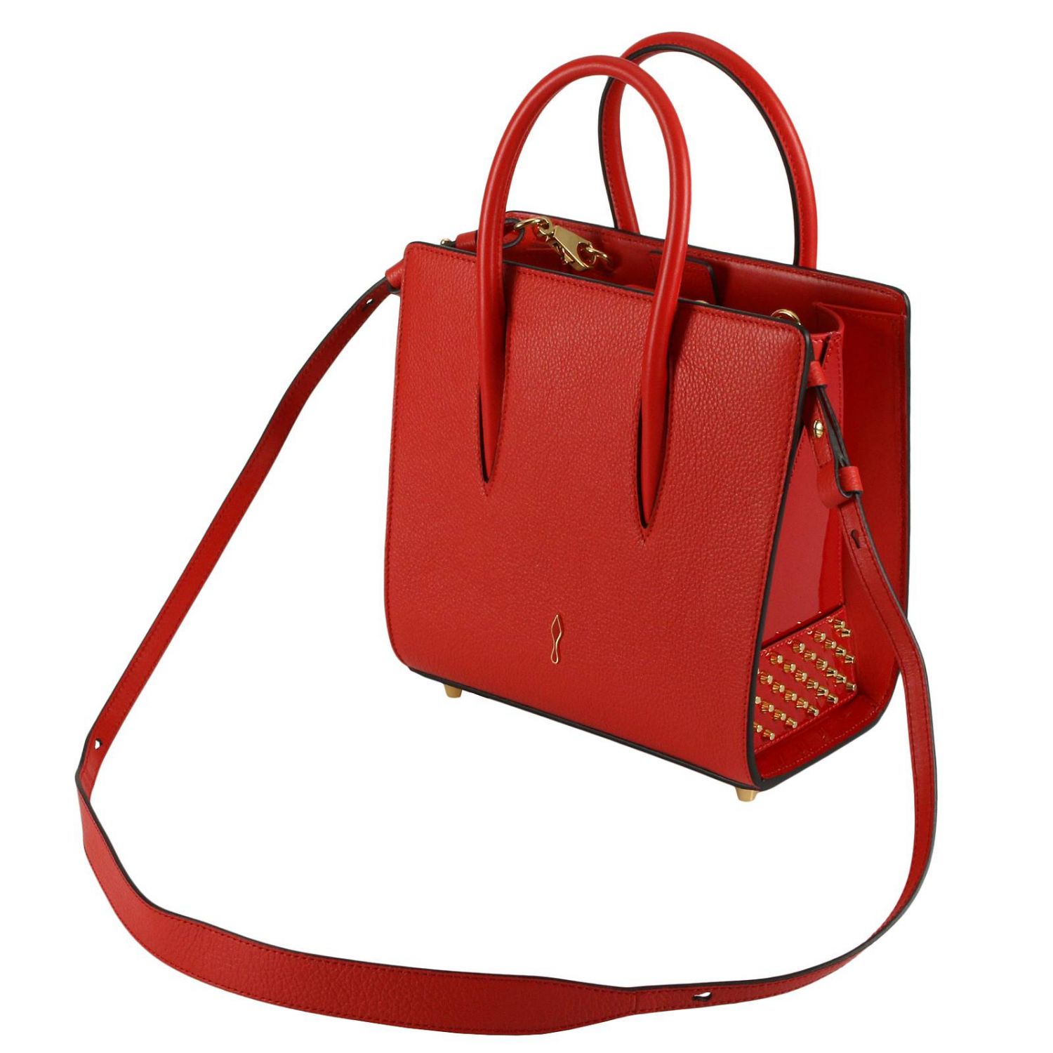 red shoulder bag women's