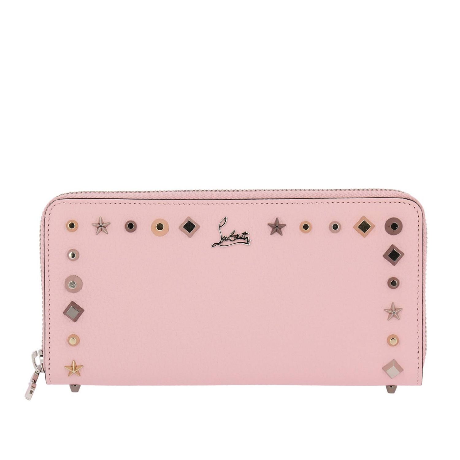 christian louboutin pink wallet