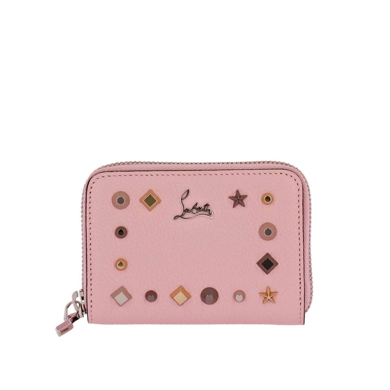 christian louboutin pink wallet