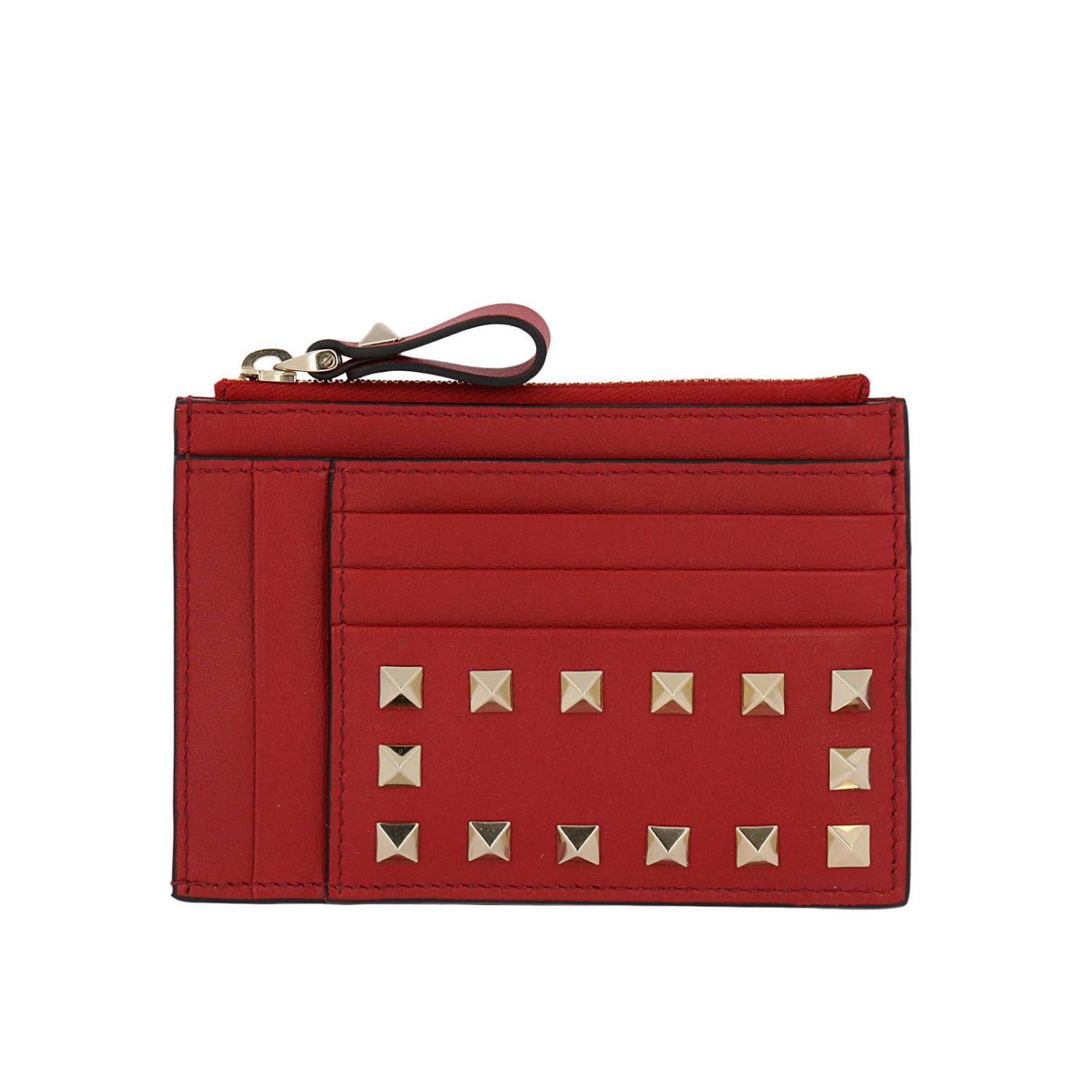 valentino red card holder