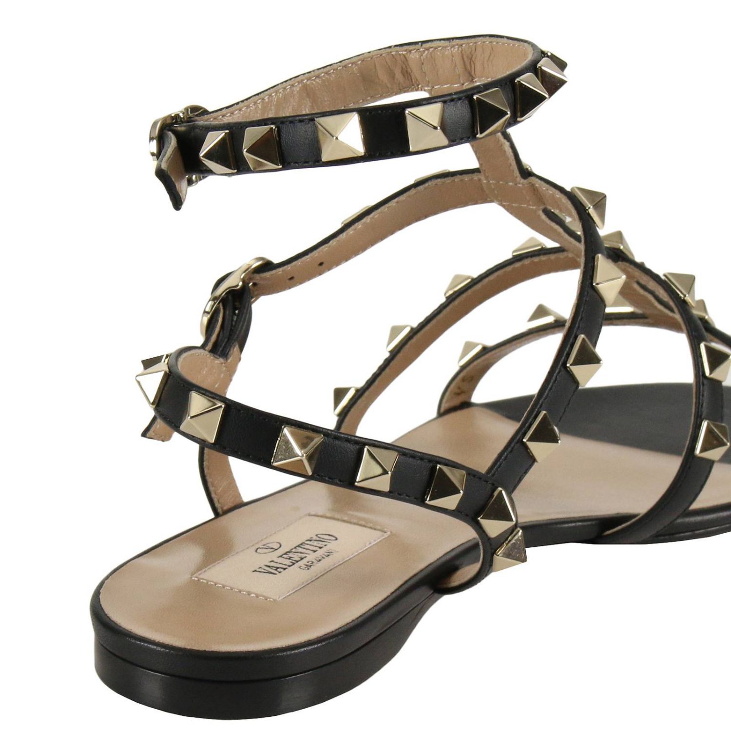 sandals with metal studs
