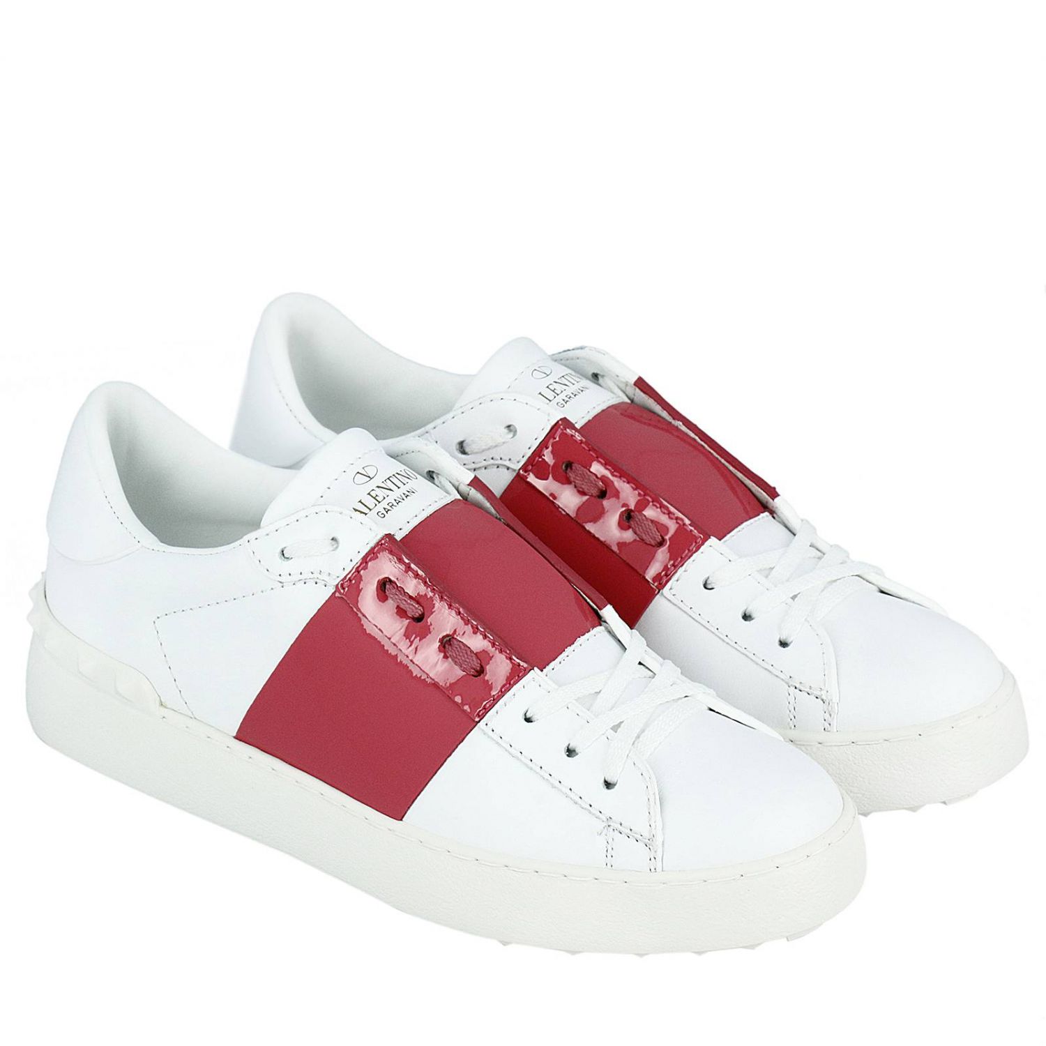 VALENTINO GARAVANI: Valentino Open sneakers in smooth leather with