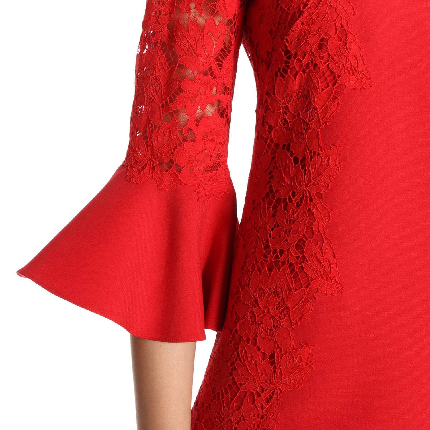 Abito Da Ballo In Pizzo E Spandex - Maniche Lunghe, Per Valzer E Tango, Taglie S-XXL