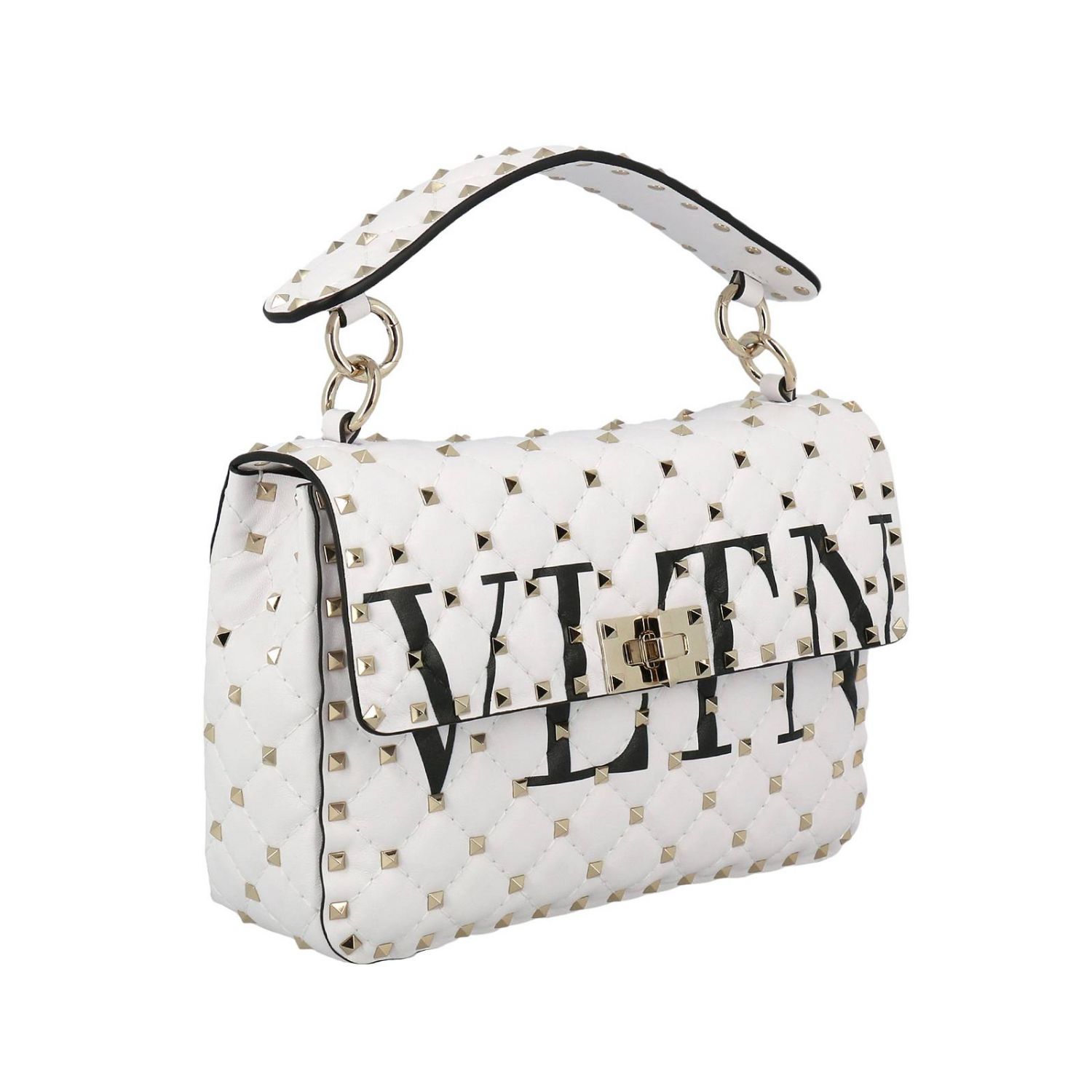 VALENTINO GARAVANI: Valentino Rockstud Spike bag in genuine leather ...