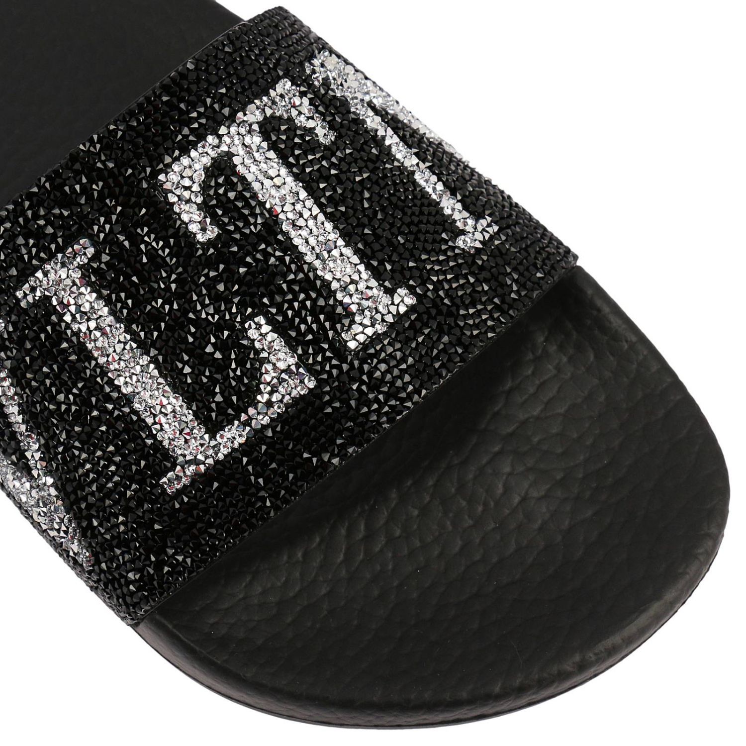 valentino crystal slides