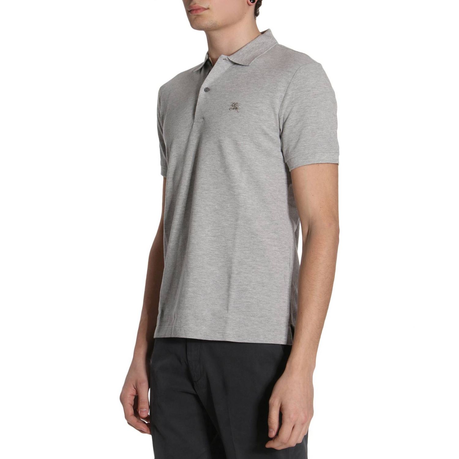 Burberry Outlet T Shirt Men T Shirt Burberry Men Grey T Shirt