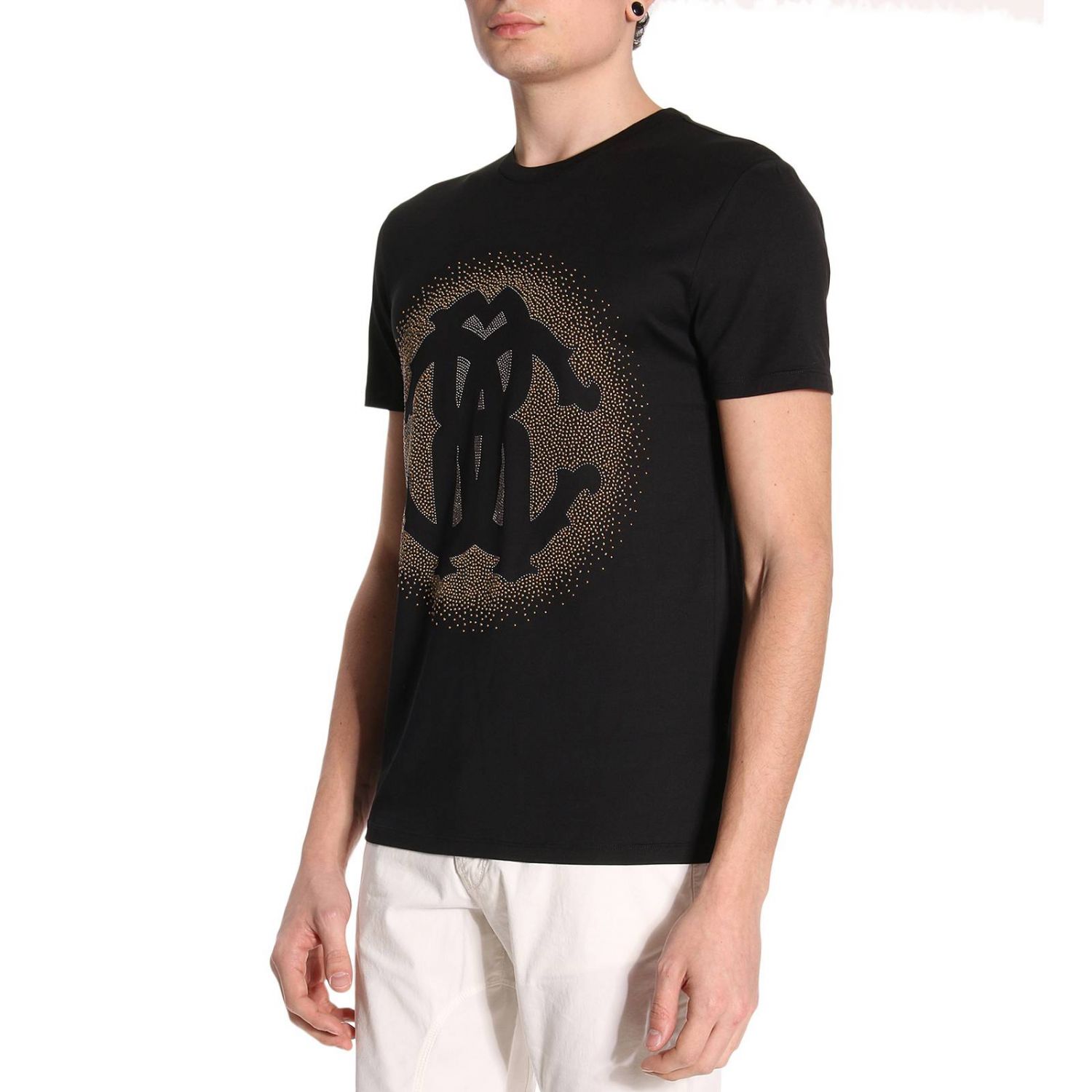 Roberto Cavalli Outlet: T-shirt men | T-Shirt Roberto Cavalli Men Black ...