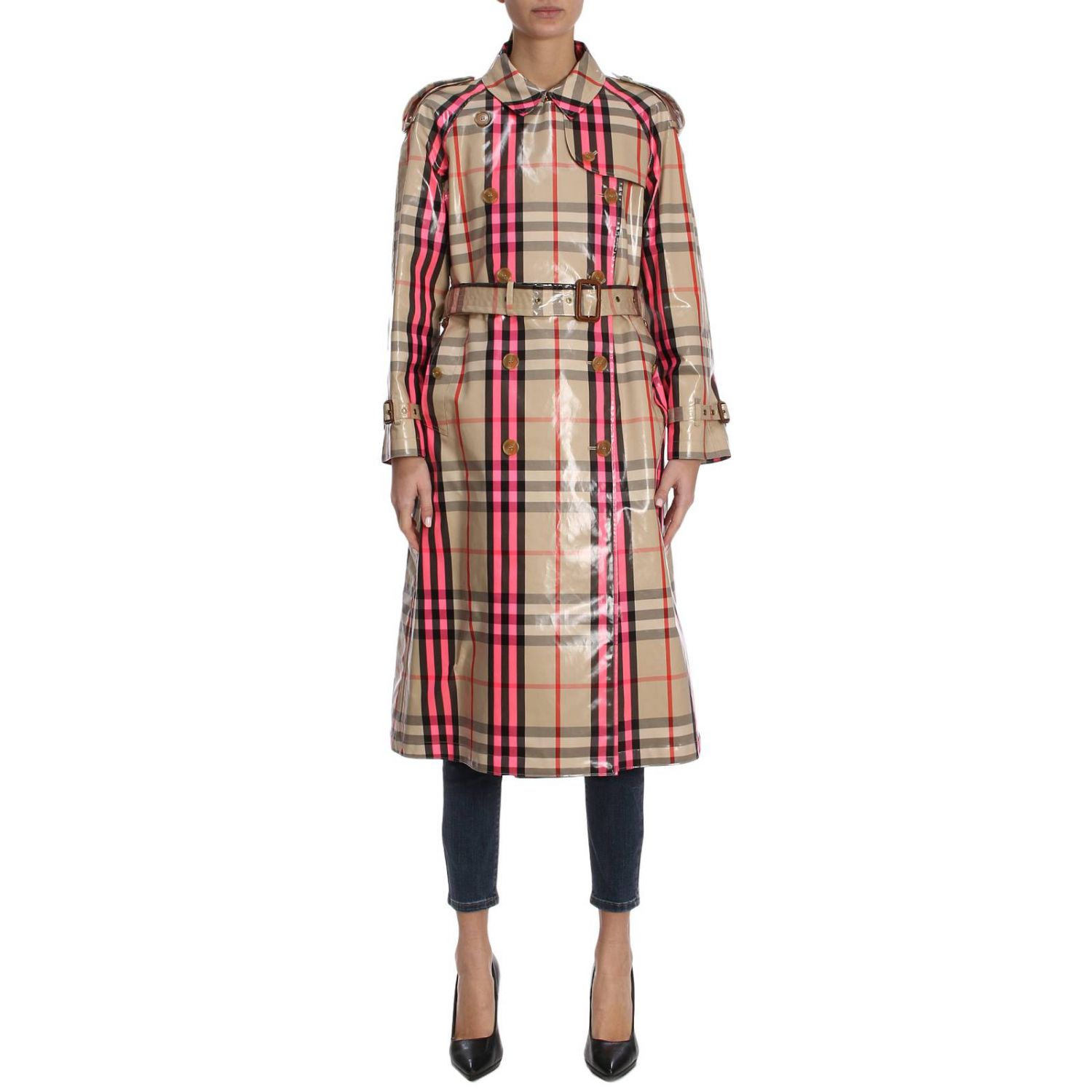 Burberry Outlet: Coat women - Beige | Coat Burberry 4066168 GIGLIO.COM