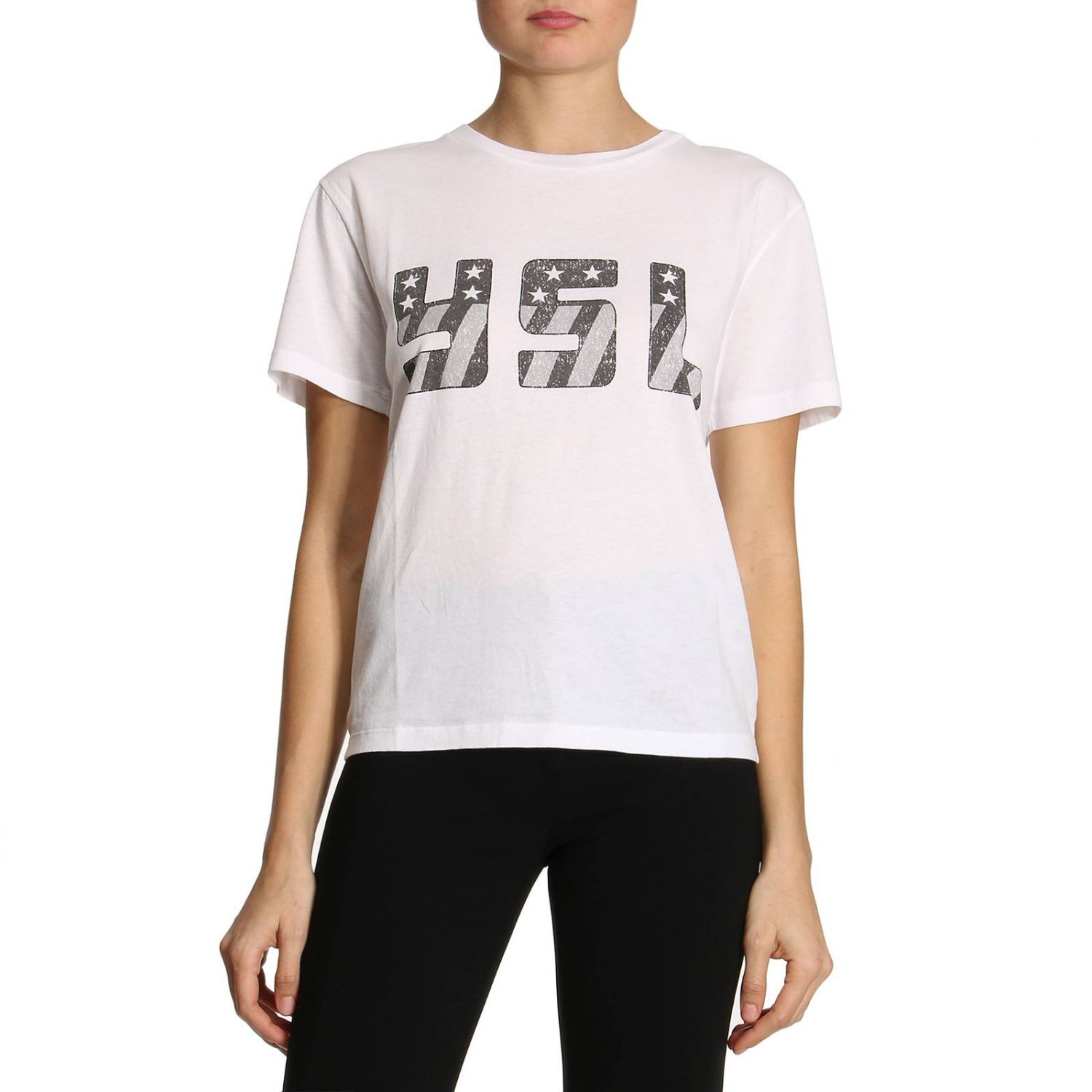SAINT LAURENT: T-shirt women | T-Shirt Saint Laurent Women White | T ...