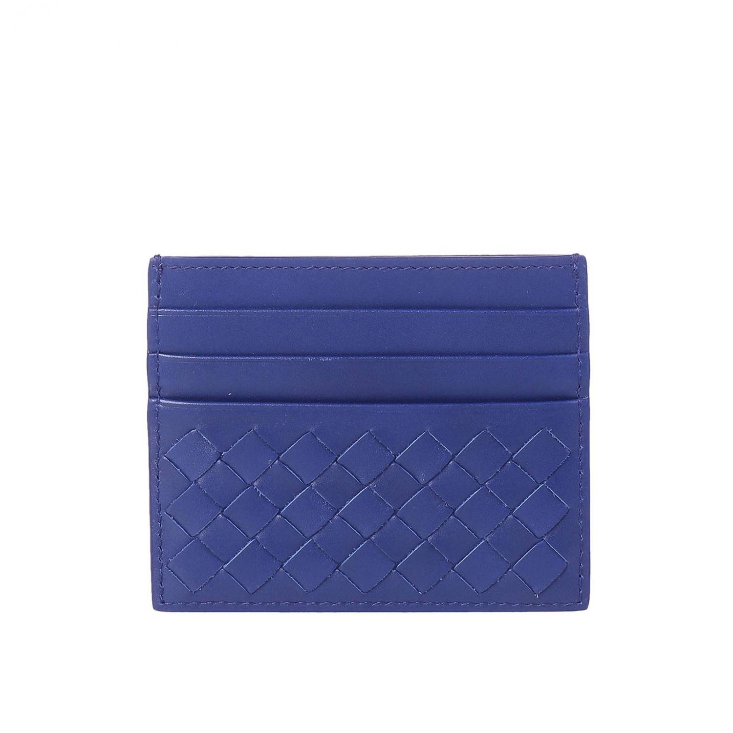 BOTTEGA VENETA: Cartera hombre | Cartera Bottega Veneta Hombre Azul Oscuro  | Cartera Bottega Veneta 162150 V4651 GIGLIO.COM