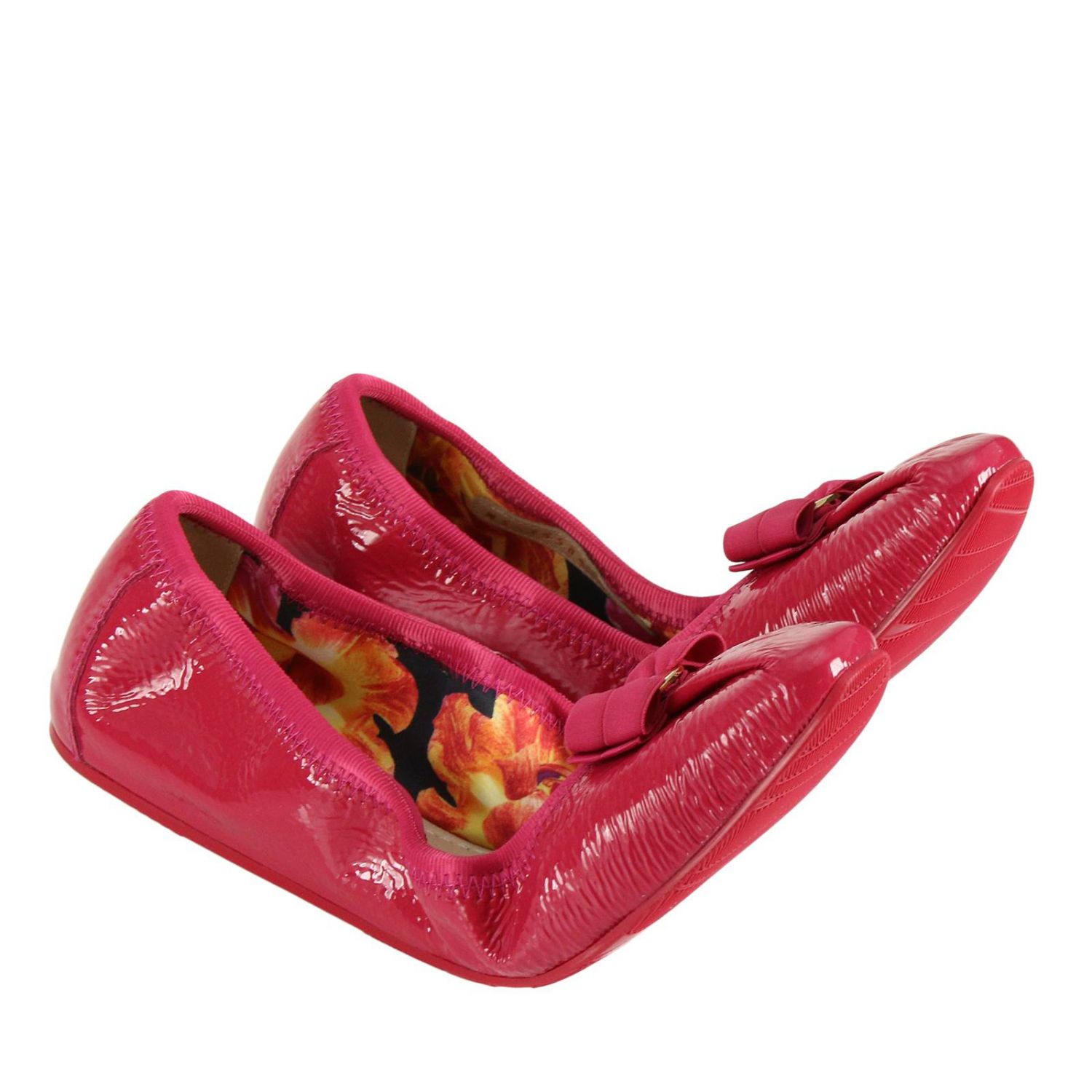 fuchsia ballet flats