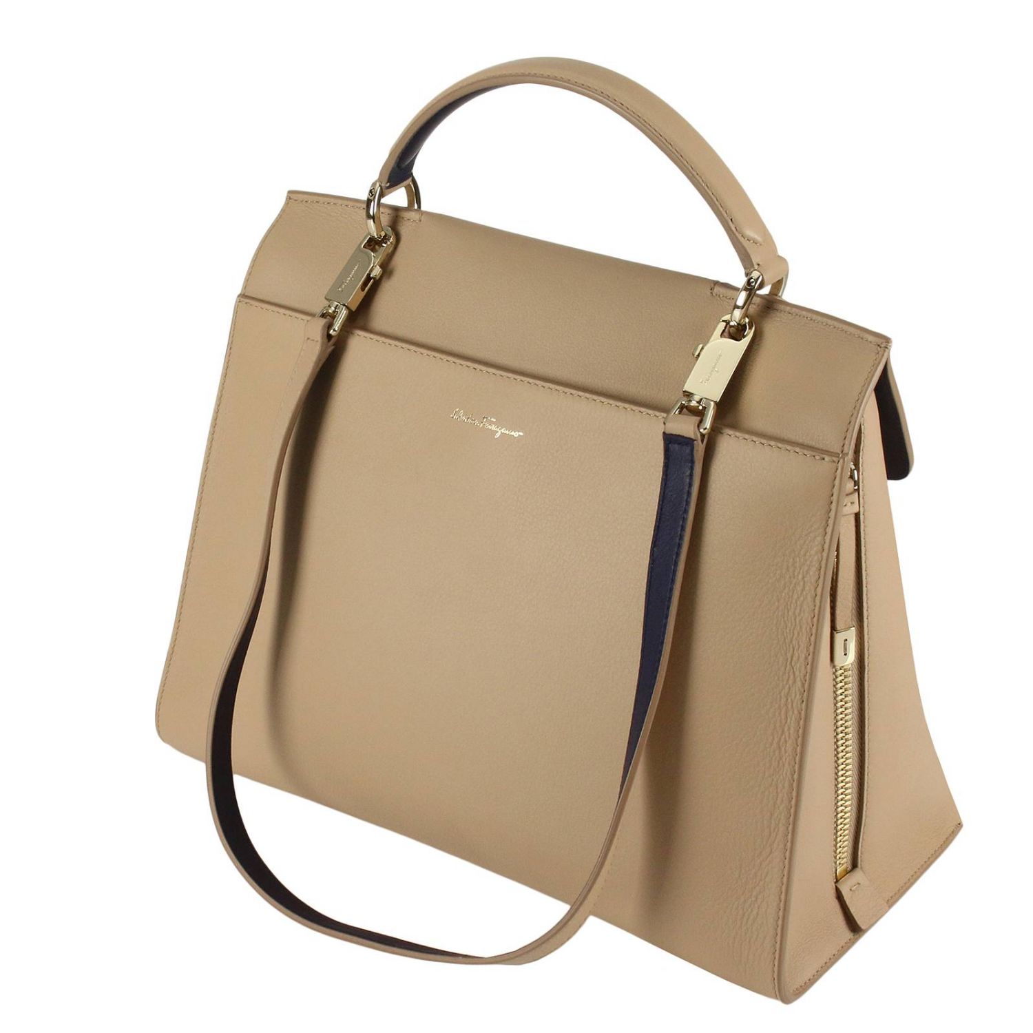 Salvatore Ferragamo Outlet Shoulder bag women Beige Handbag