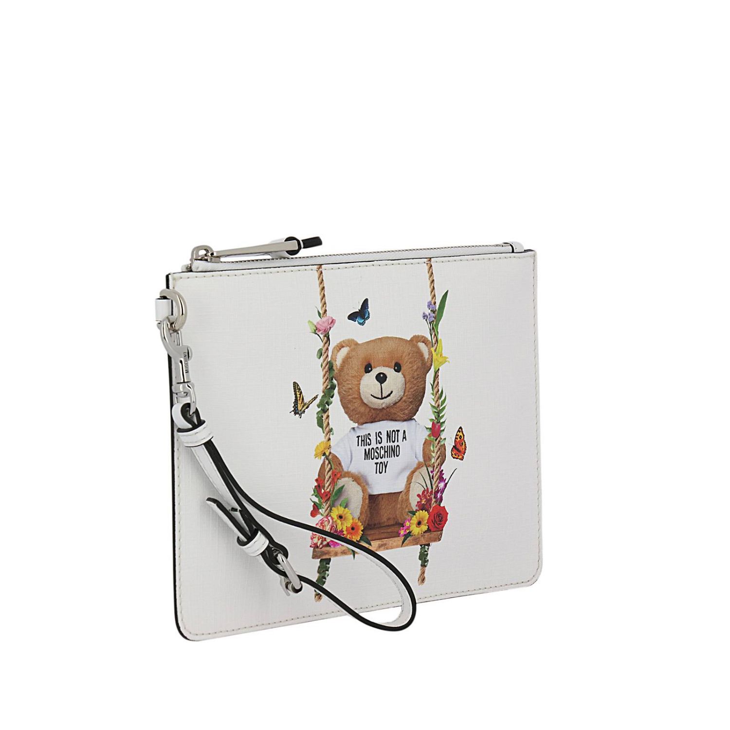 Moschino Couture Outlet: Shoulder bag women - White | Clutch Moschino ...