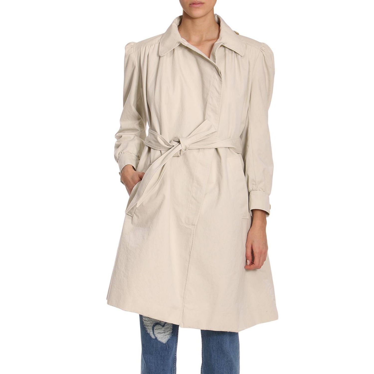Balenciaga Outlet: Coat women | Coat Balenciaga Women White | Coat ...