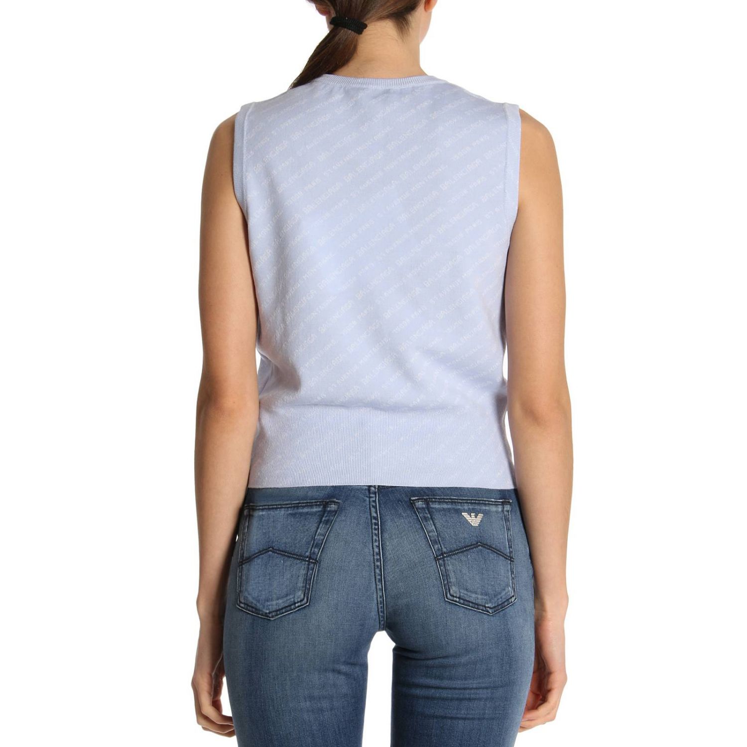 balenciaga sweater blue