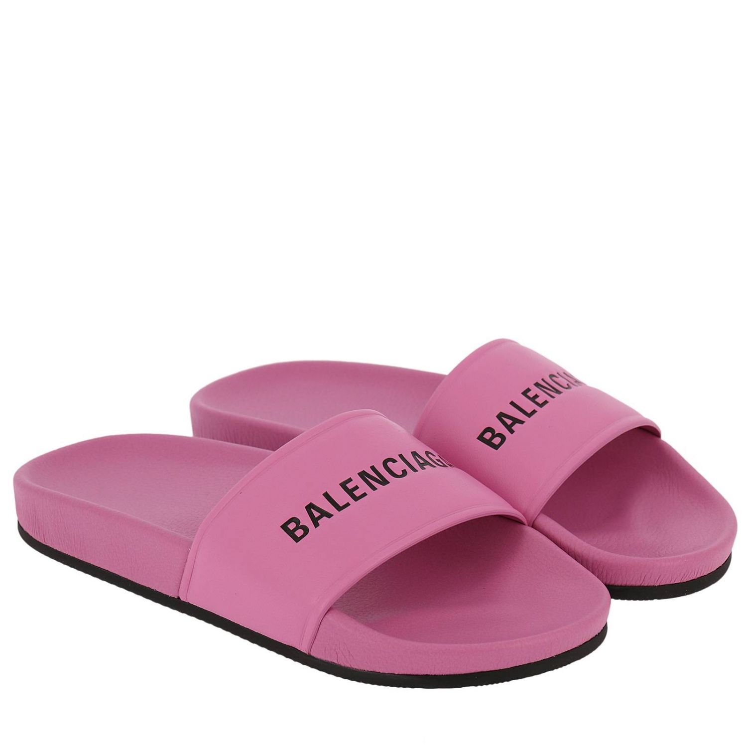 BALENCIAGA: Shoes women | Flat Sandals Balenciaga Women Pink | Flat ...