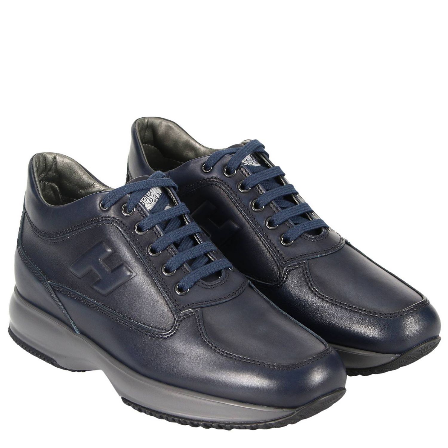 HOGAN: Shoes men - Blue | Trainers Hogan HXM00N09041 7X7 GIGLIO.COM