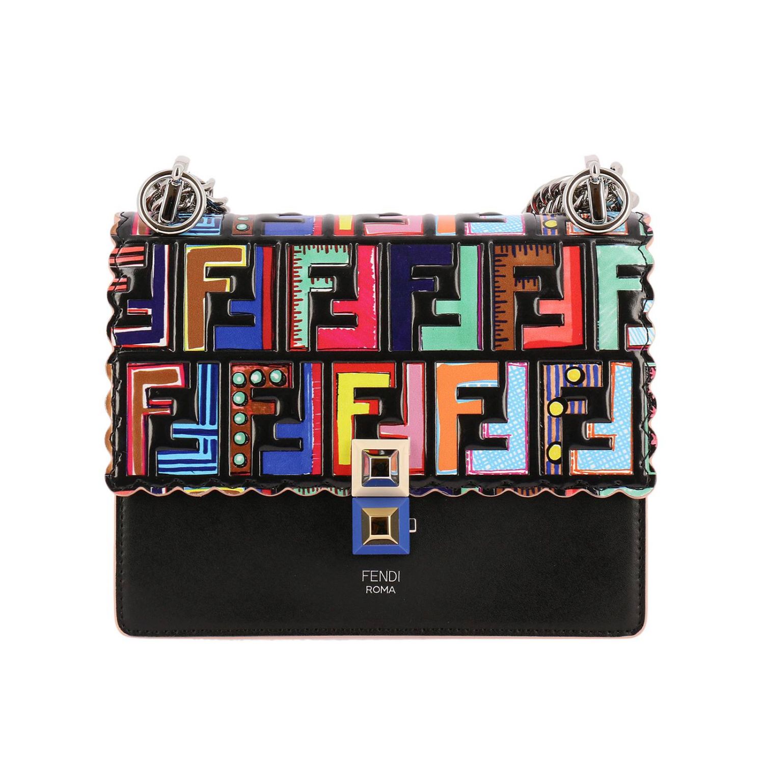 fendi shoulder bolsa black