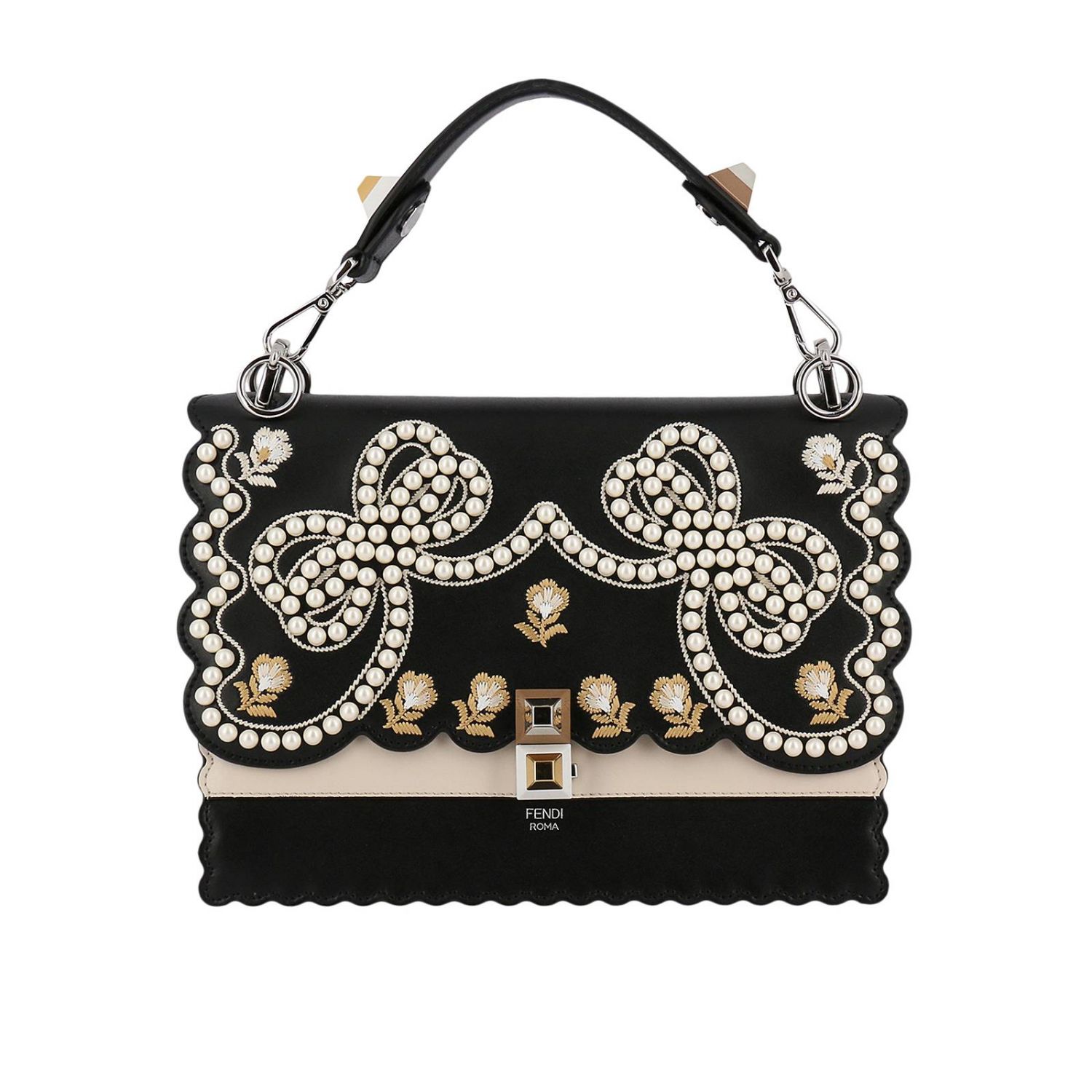 FENDI: Shoulder bag women - Black | Handbag Fendi 8BT283 A1FW GIGLIO.COM