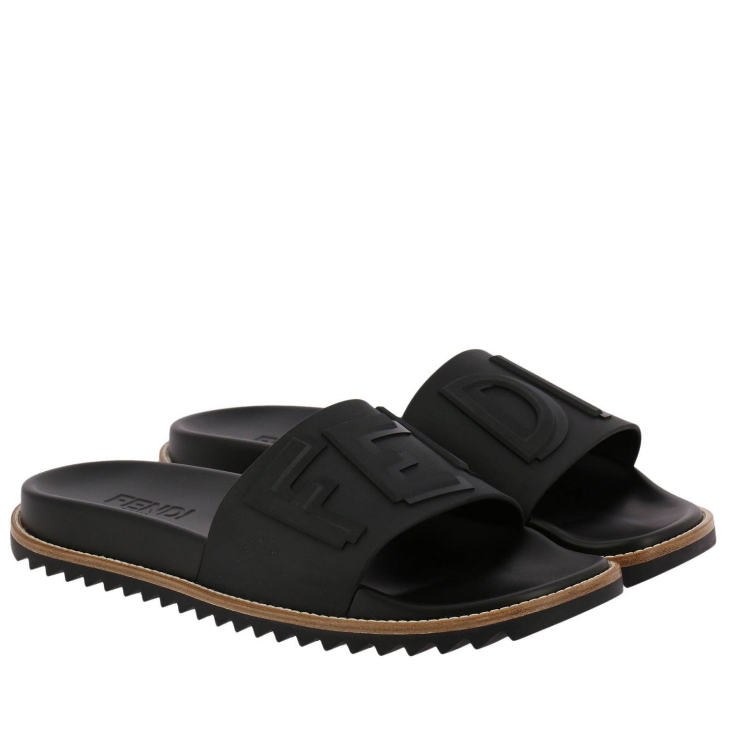 FENDI: Shoes men | Sandals Fendi Men Black | Sandals Fendi 7X1148 IA6 ...