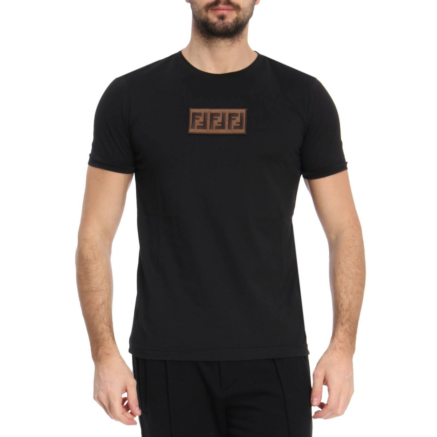 FENDI: T-shirt men - Black | T-Shirt Fendi FY0894 A28U GIGLIO.COM