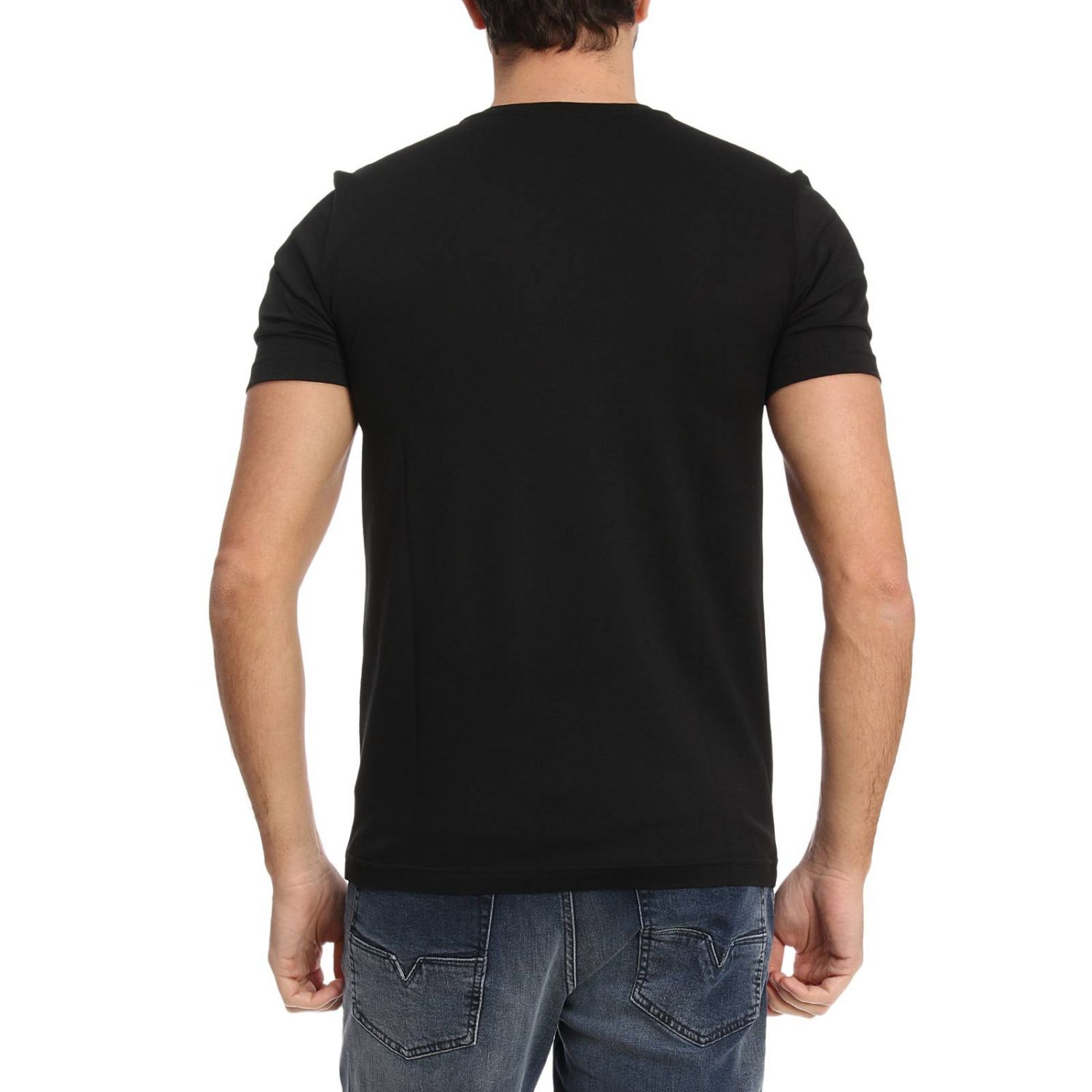 Fendi Outlet: T-shirt men - Black | T-Shirt Fendi FAF511 A2V0 GIGLIO.COM