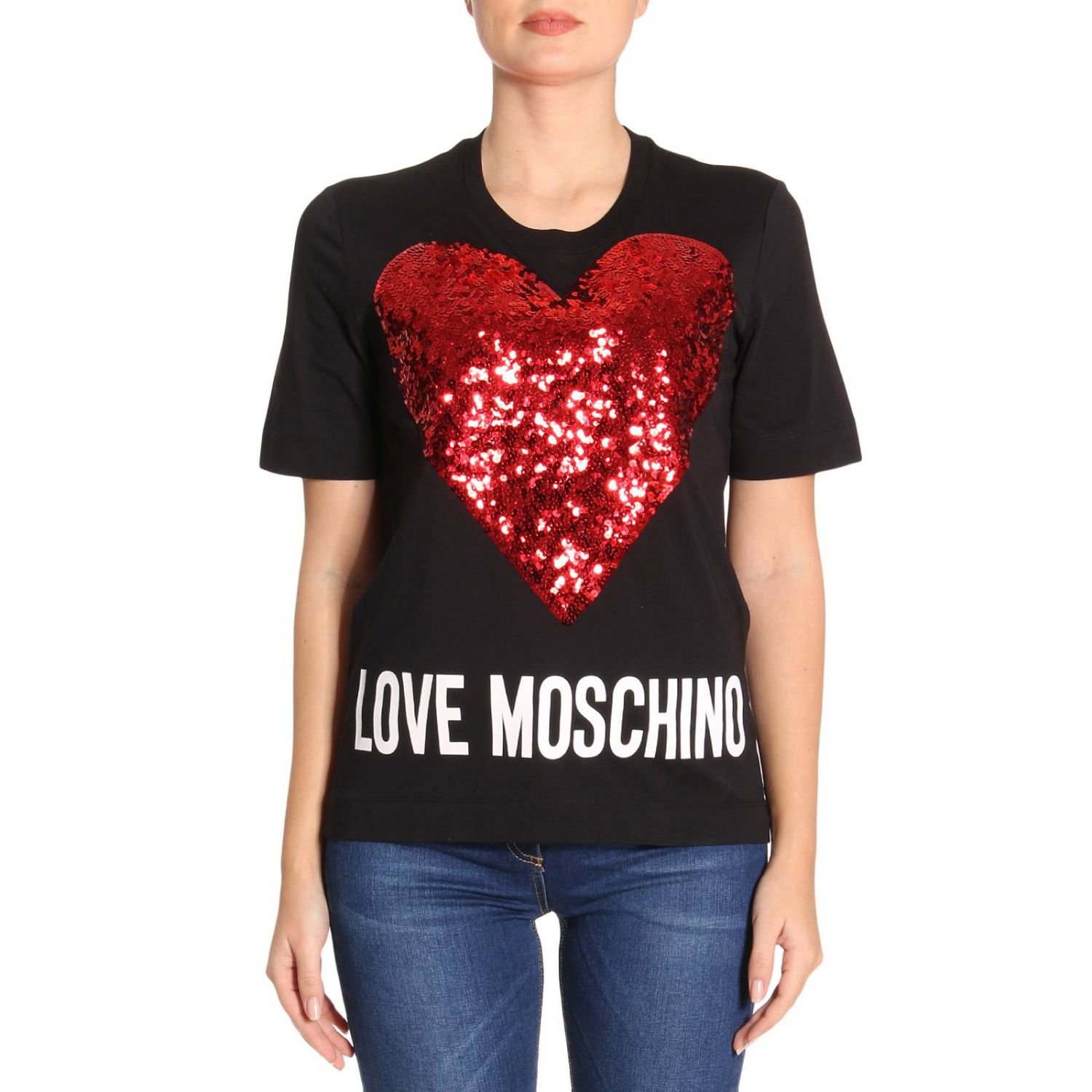 Love Moschino Outlet: T-shirt women Moschino Love - Black | T-Shirt ...