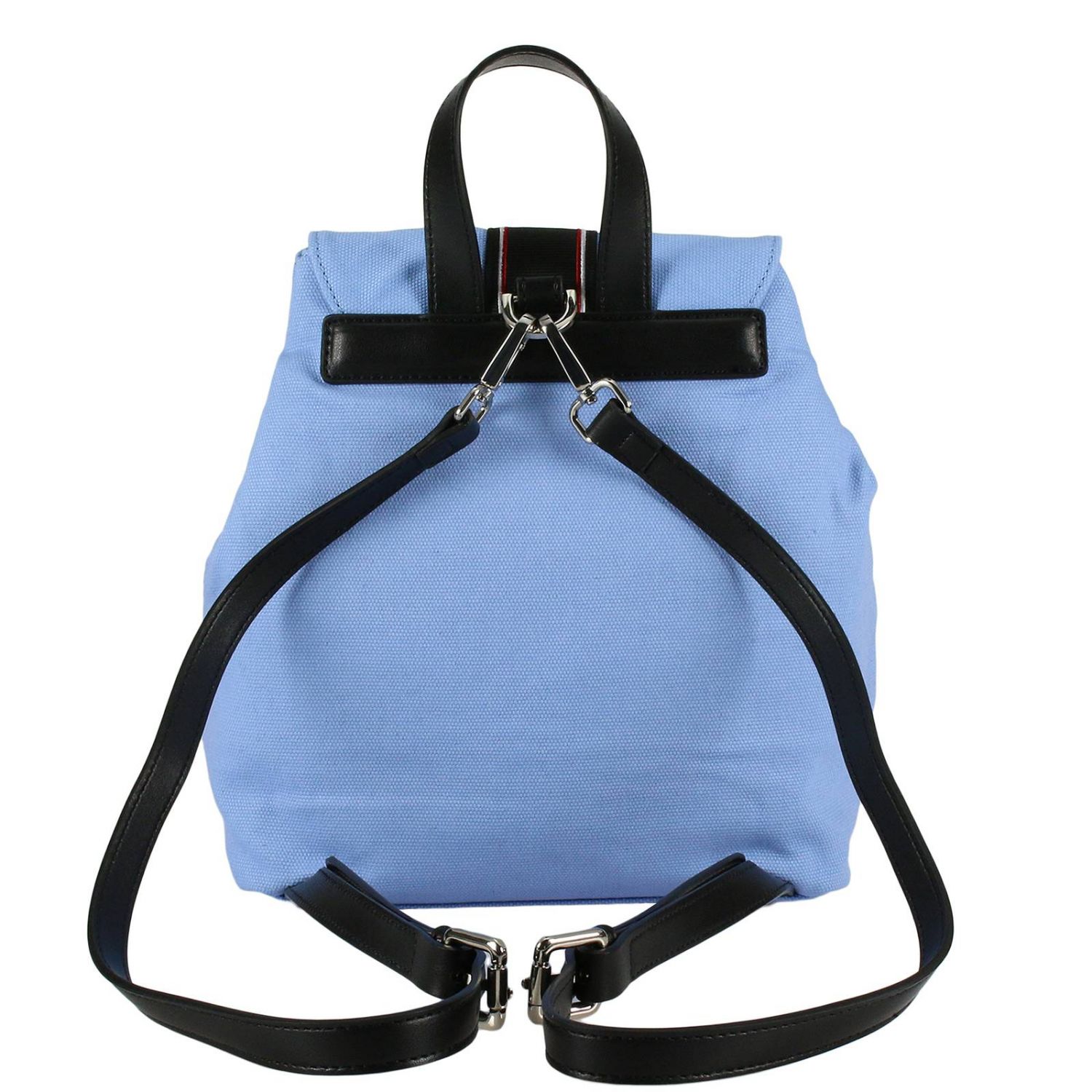 Pinko Outlet: Zaino Abramide in canvas con maxi banda Bag di strass -  Celeste | Zaino Pinko 1H20DT-Y4C9 ABRAMIDE GIGLIO.COM