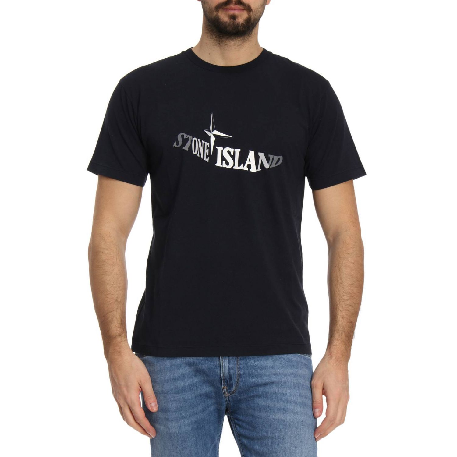 STONE ISLAND: T-shirt men | T-Shirt Stone Island Men Navy | T-Shirt ...