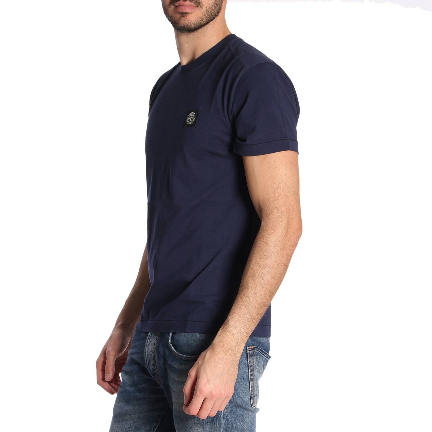 STONE ISLAND: T-shirt men | T-Shirt Stone Island Men Blue | T-Shirt ...