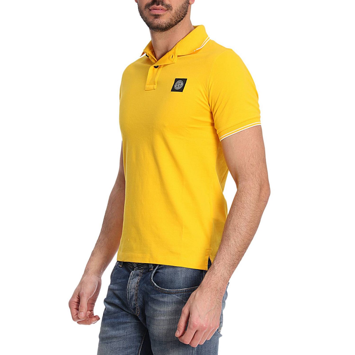 STONE ISLAND: T-shirt men | T-Shirt Stone Island Men Yellow | T-Shirt ...