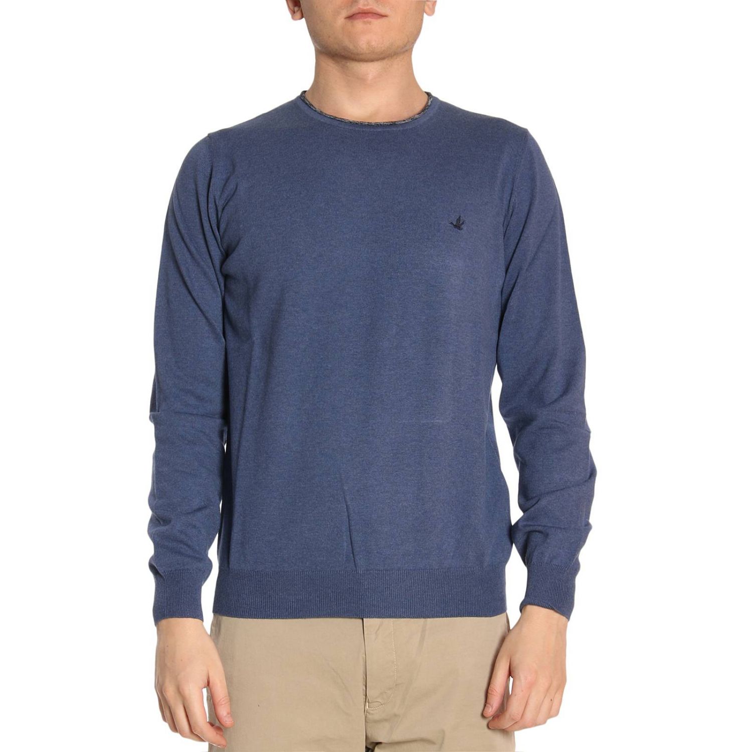 Brooksfield Outlet: Sweater men | Sweater Brooksfield Men Sky Blue ...