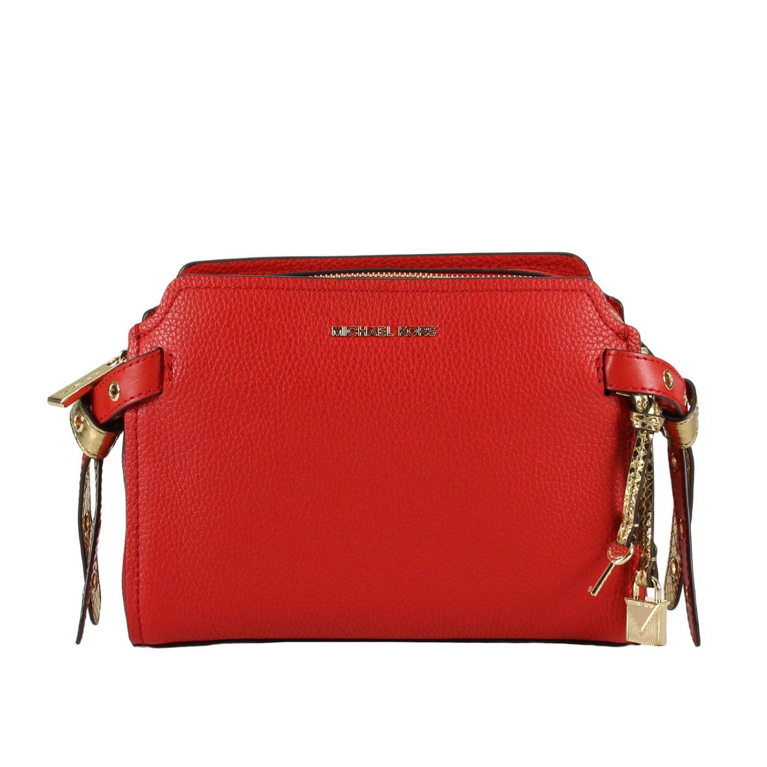 mk red shoulder bag