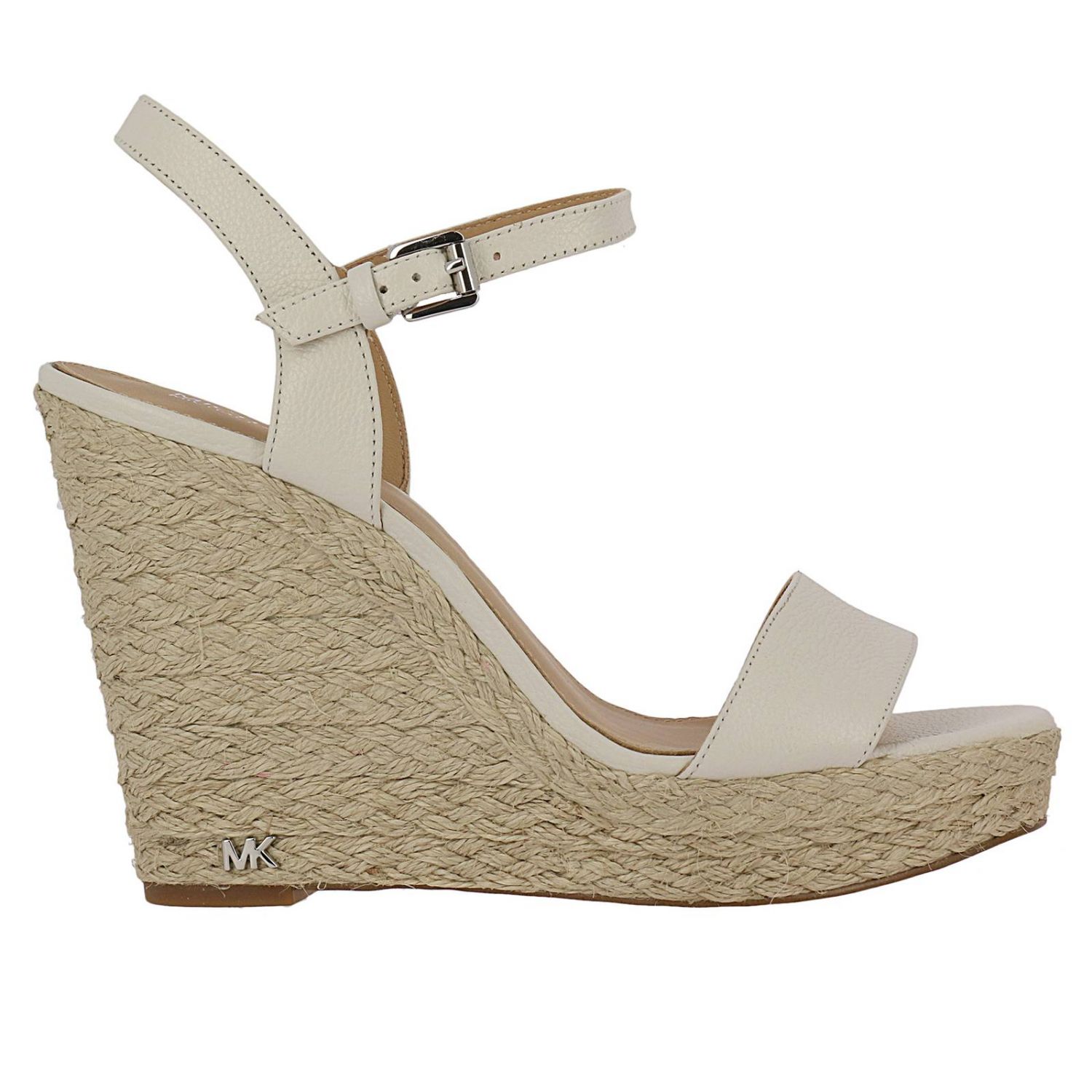 michael kors white wedge shoes