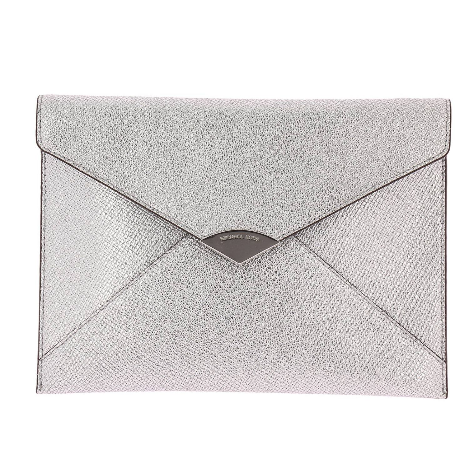 michael kors silver evening bag