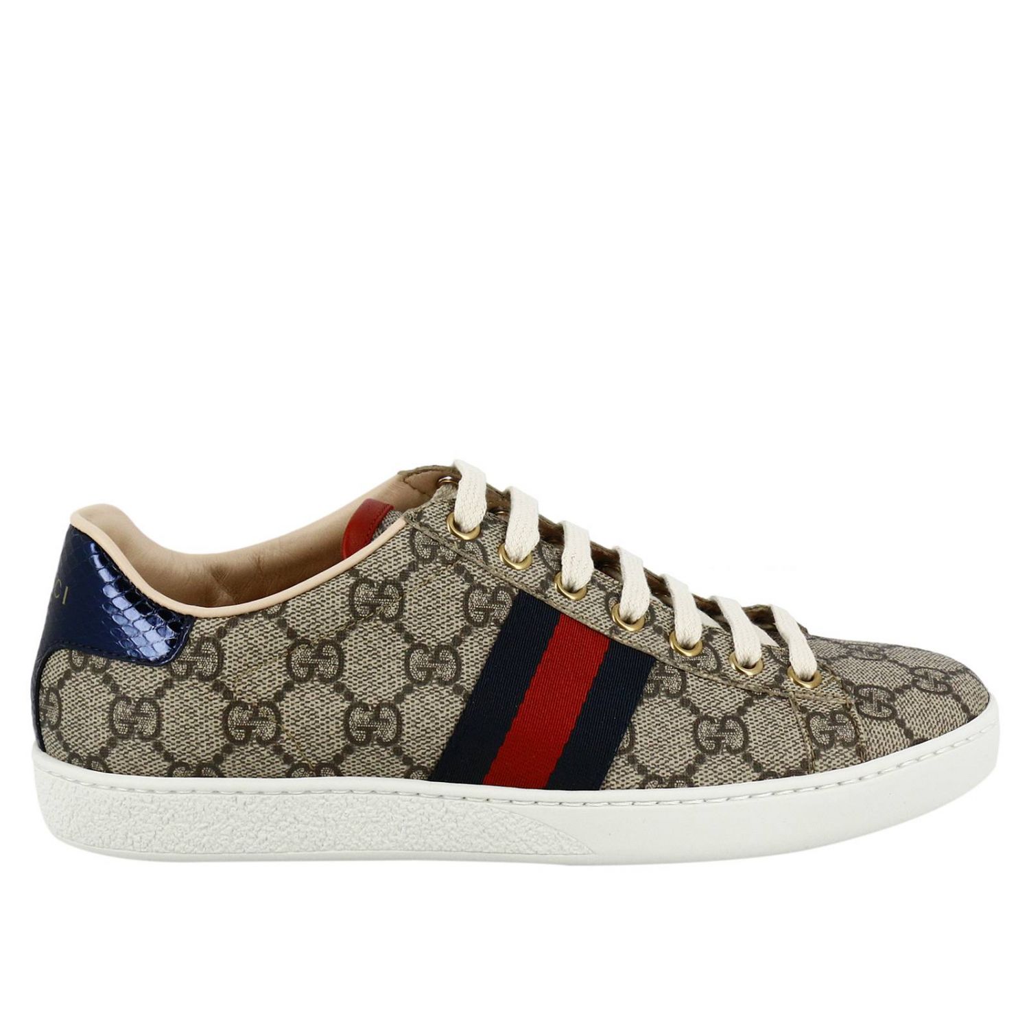 GUCCI: Shoes women | Sneakers Gucci Women Beige | Sneakers Gucci 499410 ...