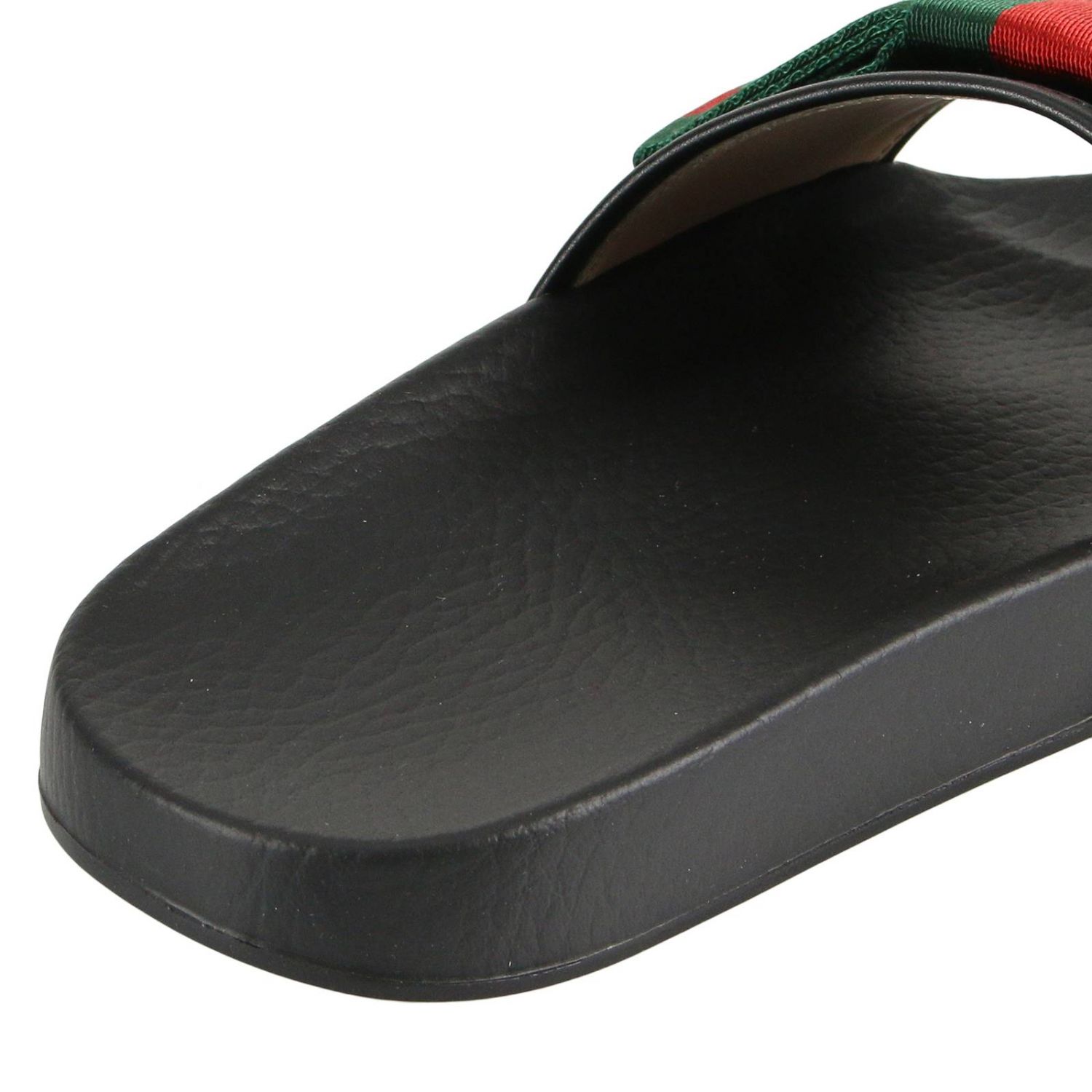 gucci black sandals flat