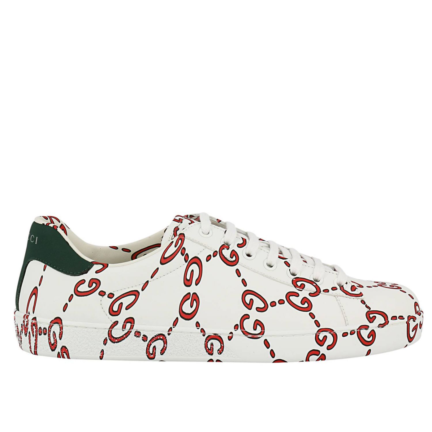 GUCCI: Shoes men | Sneakers Gucci Men White | Sneakers Gucci 497094 ...