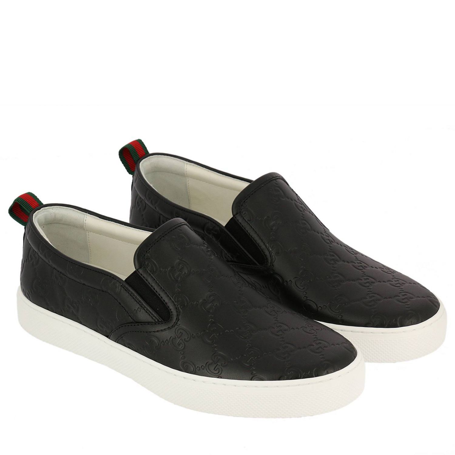 GUCCI: Shoes men - Black | Sneakers Gucci 407364 CWCE0 GIGLIO.COM