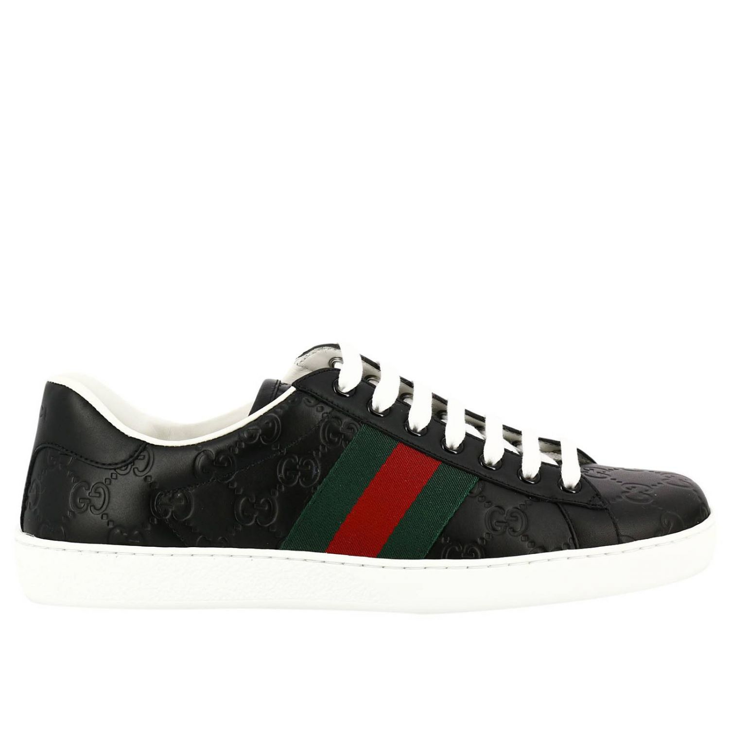GUCCI: Shoes men | Sneakers Gucci Men Black | Sneakers Gucci 386750 ...
