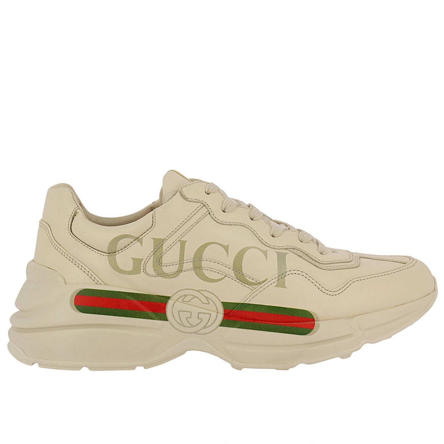 GUCCI: Shoes men | Sneakers Gucci Men White | Sneakers Gucci 500877 ...