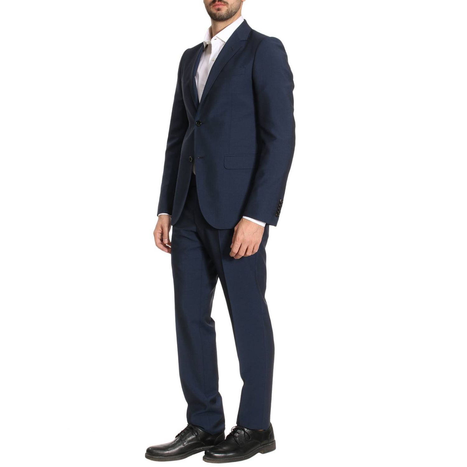 navy blue gucci suit